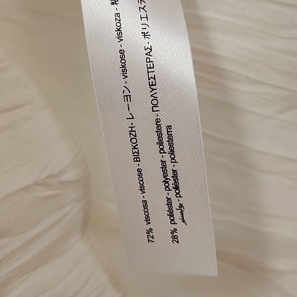 Zara Wrinkle Satin Effect Blouse Top Size Small - Picture 16 of 16